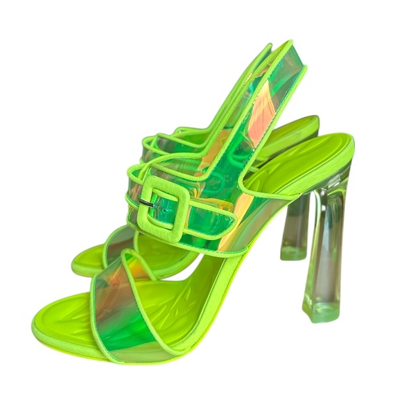 Christian Louboutin Loubi Duniss Holographic heels 100mm RETAIL 1,095 - Picture 7 of 12